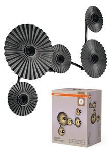 Osram - Aplică de perete PLISSEE 5xE27/15W/230V antracit