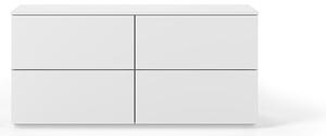 Comodă albă cu sertare TemaHome Join, 120x54 cm