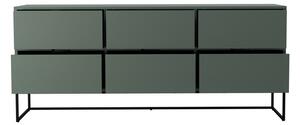 Comodă joasă gri-verde 176x76 cm Lipp - Tenzo
