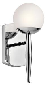 KICHLER Aplică de perete LED baie Jasper, 1 bec, Metalic, Baie, Metal, Modern, Lanterne de perete