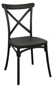 Scaun de gradina Crossie Pako World Negru 38x46.5x82 cm