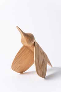 Statuetă din lemn de stejar în formă de pasăre Gazzda