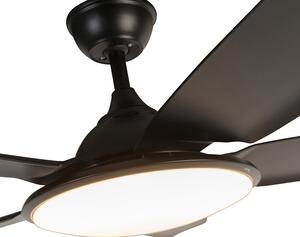 Ventilator de tavan modern negru cu telecomanda incl. LED - Vifte