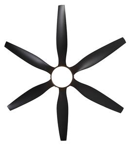 Ventilator de tavan negru cu telecomandă - Tak