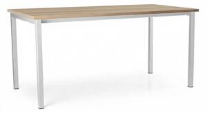 Masă universală cu picioare metalice 160 x 80 cm, stejar