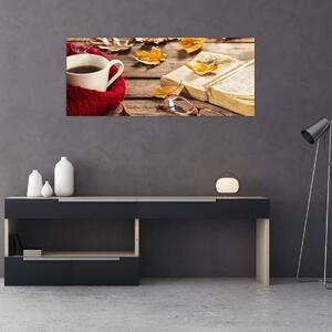 Tablou - Ceainărie de toamnă (120x50 cm)