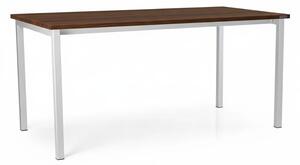 Masă universală cu picioare metalice 160 x 80 cm, nuc