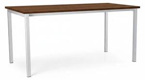 Masă universală cu picioare metalice 160 x 80 cm, stejar silverjack