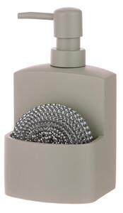 Dozator de săpun lichid gri din polirășină 250 ml Essentials – Ladelle