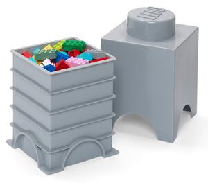 Cutie depozitare LEGO® Cuboid, gri