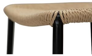 Scaun bar DAN-FORM Denmark Stiletto, bej - natural, înălțime 68 cm