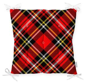 Pernă pentru scaun Minimalist Cushion Covers Flannel Red Black, 40 x 40 cm