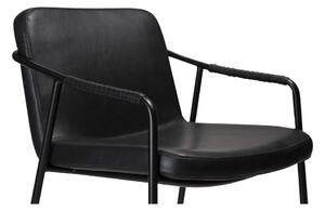 Scaun bar cu husă din piele artificială DAN-FORM Denmark Boto, negru, înălțime 95 cm
