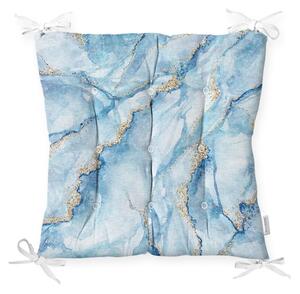 Pernă pentru scaun Minimalist Cushion Covers Marble Blue, 40 x 40 cm