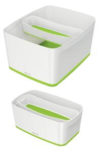 Organizator de birou din plastic alb-verde MyBox - Leitz