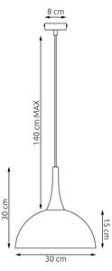 Lustră pe cablu NAUTICA 1xGX53/12W/230V, albă