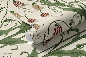 Tapet Clopote florale, Tapet flori, a01148 : Uwalls.ro
