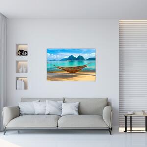 Tablou - Hamac pe plajă 3 (90x60 cm)