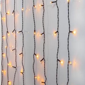 Perdea LED de Crăciun de exterior Eglo 410828 GOLDEN 80xLED 1,3m IP44 alb cald