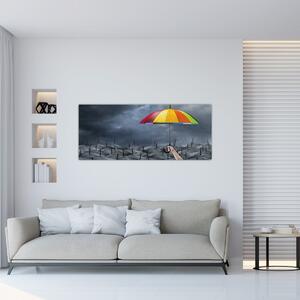 Tablou - Umbrele (120x50 cm)