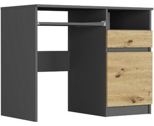 Birou de scris modern cu dulap 90x50 cm - diverse variante de culori artisan mix antracit