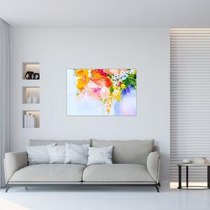 Tablou - Flori,pictură (90x60 cm)