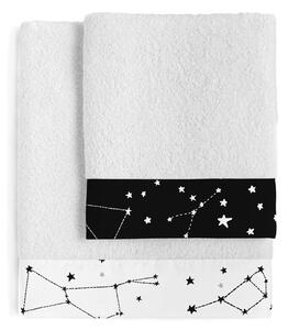 Set 2 prosoape din bumbac Blanc Constellation