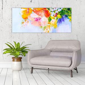 Tablou - Flori,pictură (120x50 cm)