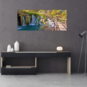 Tablou - Intrare in cascade (120x50 cm)