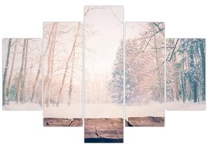 Tablou - Priveliște pădure (150x105 cm)