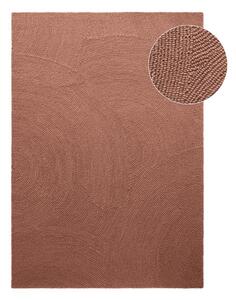 Covor teracotă țesut manual din lână 80x150 cm Calmio – Hanse Home