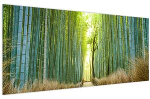 Tablou - Strada cu bambuși (120x50 cm)