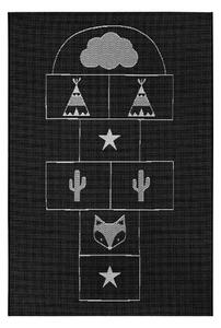 Covor pentru copii Ragami Games, 160x230 cm, negru
