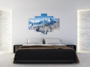 Tablou - Peisaj cu ninsoare (150x105 cm)