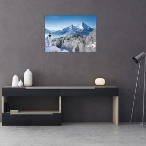 Tablou - Peisaj cu ninsoare (70x50 cm)