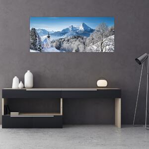 Tablou - Peisaj cu ninsoare (120x50 cm)