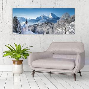 Tablou - Peisaj cu ninsoare (120x50 cm)