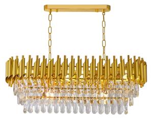 Brilagi - Candelabru pe lanț ECLIPSE, 10x E14/10W/230V, 78x28 cm, auriu