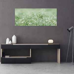 Tablou - Trandafir în iarbâ (120x50 cm)