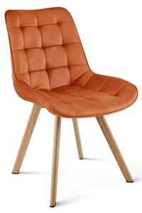 Scaun de dining SORIA VELVET, teracota