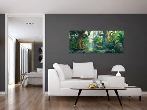 Tablou - Ilustrare pădure tropicală (120x50 cm)