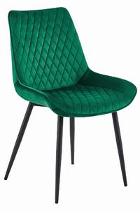 Scaun Bucatarie/Dining Rokko Verde Catifea Catifea