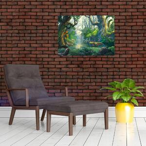 Tablou - Ilustrare pădure tropicală (70x50 cm)