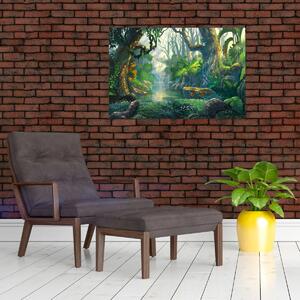 Tablou - Ilustrare pădure tropicală (90x60 cm)