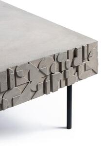 Musuță de cafea cu blat din beton Lyon Béton Curb, 125 x 56 cm