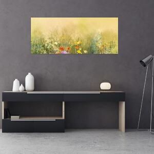 Tablou - Pajiște pictată (120x50 cm)