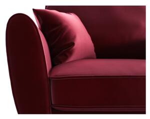 Canapea din catifea My Pop Design Auteuil, roșu
