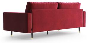 Canapea din catifea Daniel Hechter Home Aldo, roșu