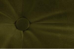 Canapea extensibilă din catifea Daniel Hechter Home Aldo, verde măsliniu
