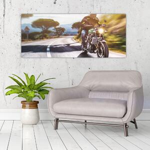 Tablou - Motociclist (120x50 cm)